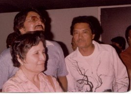 My Auntie Chong with my cousins, Rick Valenzuela and John Pereda