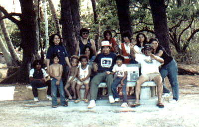 A Family Picnic during a visit to Guam, approximately 1983