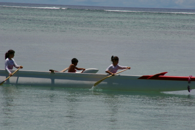 Outrigger race with Matthew